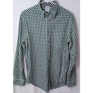 Brooks Brothers The Original Polo Shirt Button Long Sleeve 100% Cotton Men's Med